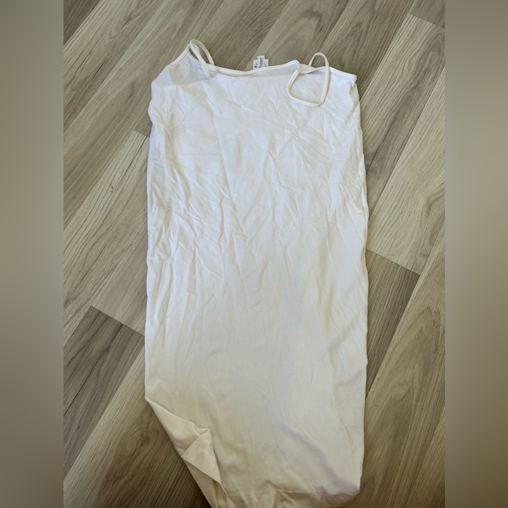 White dress slip
